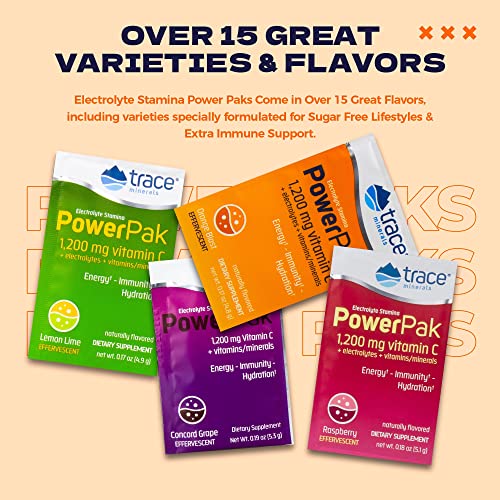 Electrolyte Stamina Power Pak Orange Blast Trace Minerals 0.17oz(4.8g) each 30 Packet. - Image 5