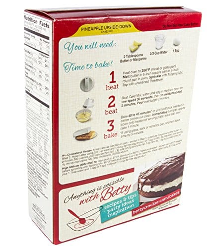 Betty Crocker, Pineapple Upside Down Cake Mix, 21.5oz Box (Pack of 2) - Image 2