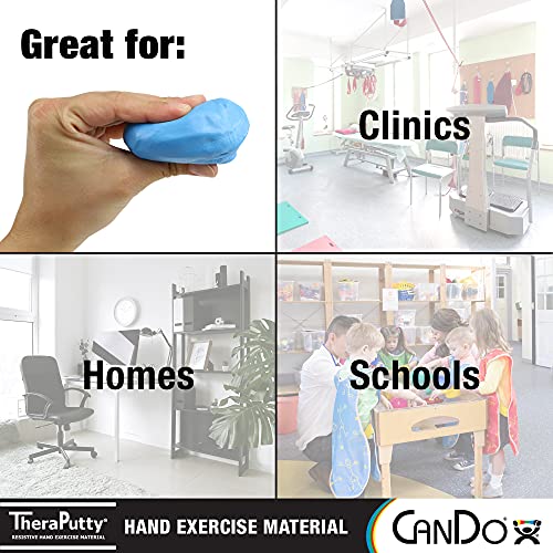 CanDo TheraPutty Standard Hand Exercise Putty For Rehabilitation, Exercises, Hand Therapy, and Occupational Therapy. Use To Strengthen Hand Muscles, Improve Fine Motor Skills, And Decrease Stress - Image 2