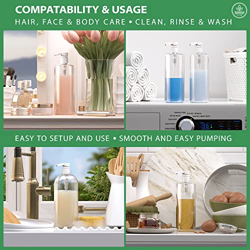 Universal Shampoo/Conditioner Pump for Bottle, 1 L/33.8 oz., Piece 2 White - Image 2