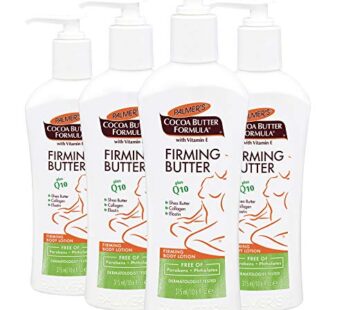 Palmer’s Cocoa Butter Formula with Vitamin E + Q10 Firming Butter Body Lotion, 10.6 Ounces (Pack of 4)