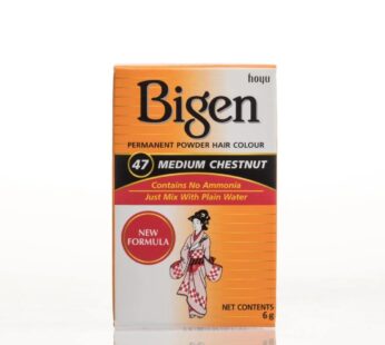 Bigen Powder Hair Color #47 Medium Chestnut 0.21oz (2 Pack)