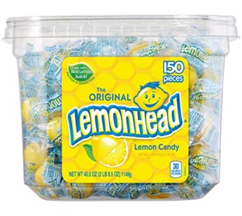 Lemonhead Hard Lemon Candy, Individually Wrapped Candy (150 Count)