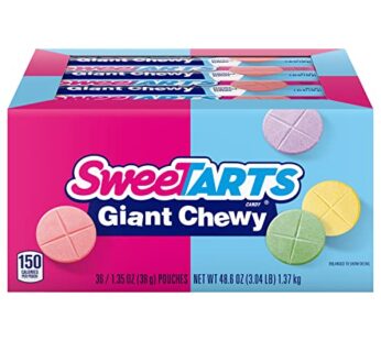 SweeTARTS Giant Chewy Candy, 1.35 Ounce (Pack of 36)