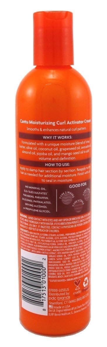 Cantu Shea Butter Moisturizing Curl Activator Cream 12 Oz., Ivory (0002) - Image 4