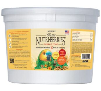 LAFEBER’S Classic Nutri-Berries Pet Bird Food, Made with Non-GMO and Human-Grade Ingredients, for Parrots, 3.25 lb