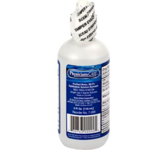 PhysiciansCare Eye Wash Solution, Sterile Isotonic Buffered Solution for Flushing & Irrigating Eyes, 4-oz Bottle
