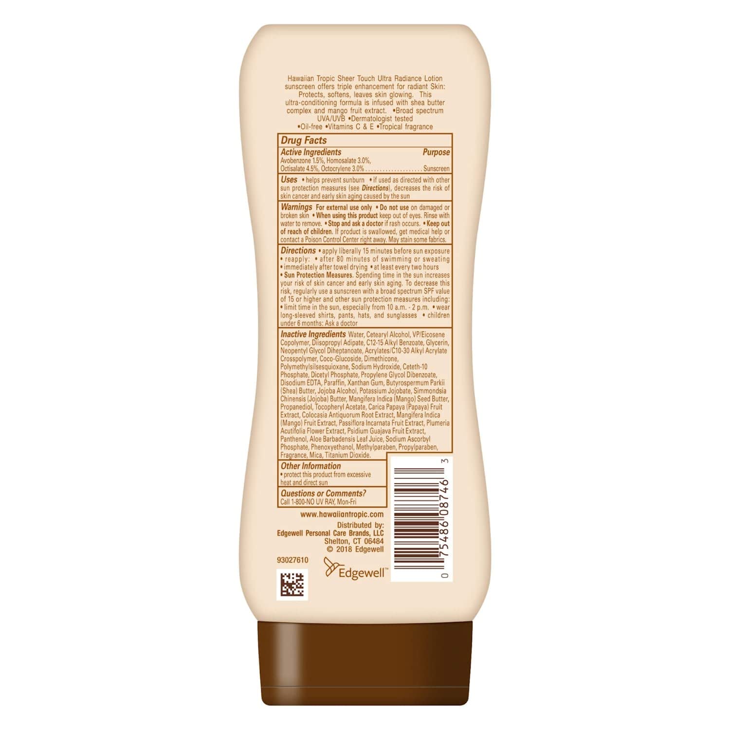 Hawaiian Tropic Sheer Touch Spf#15 Lotion 8oz (3 Pack) - Image 2