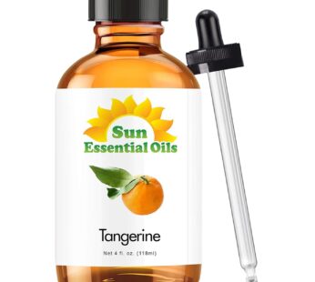 Sun Essential Oils 4oz – Tangerine Essential Oil – 4 Fluid Ounces – Tangerine Oil – Aromatherapy Oils