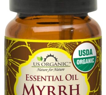 US Organic 100% Genuine Myrrh Essential Oil – Sourced from The Horn of Africa, USDA Certified Organic, Extracted by Hydro-Distillation (Myrrh, 5 ml)