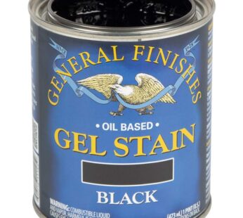 General Finishes Oil Base Gel Stain, 1 Pint, Black