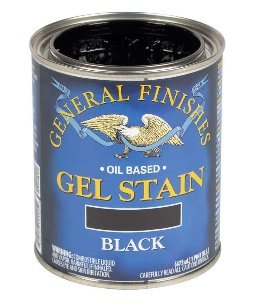 General Finishes Oil Base Gel Stain, 1 Pint, Black