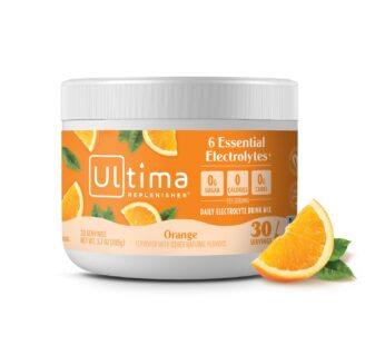 Ultima Replenisher Daily Electrolyte Drink Mix ? Orange, 30 Servings ? Hydration Powder with 6 Key Electrolytes & Trace Minerals ? Keto Friendly, Vegan, Non- GMO & Sugar-Free Electrolyte Powder