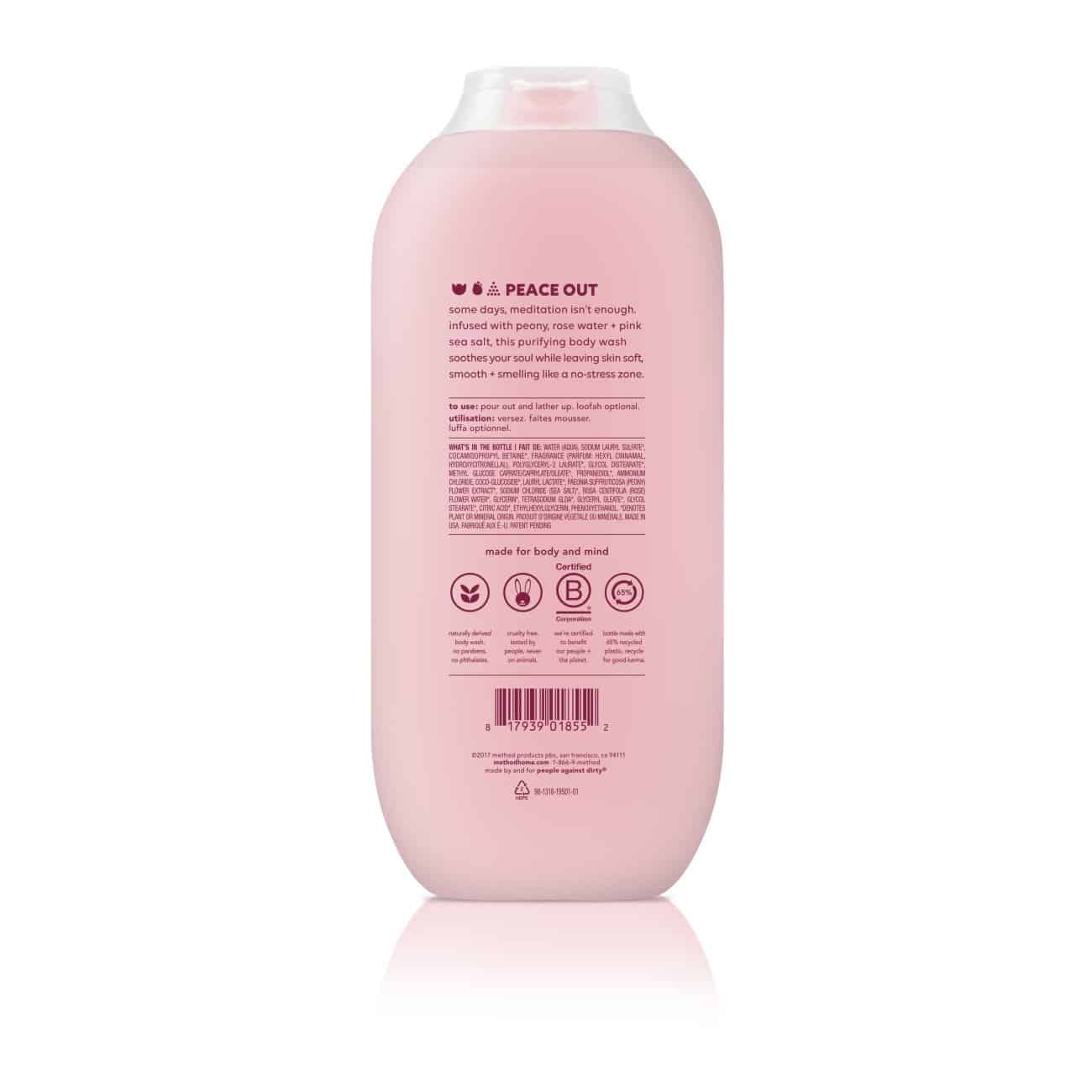 Method Body Wash, Pure Peace, Paraben and Phthalate Free, 18 oz (Pack of 6) - Image 2