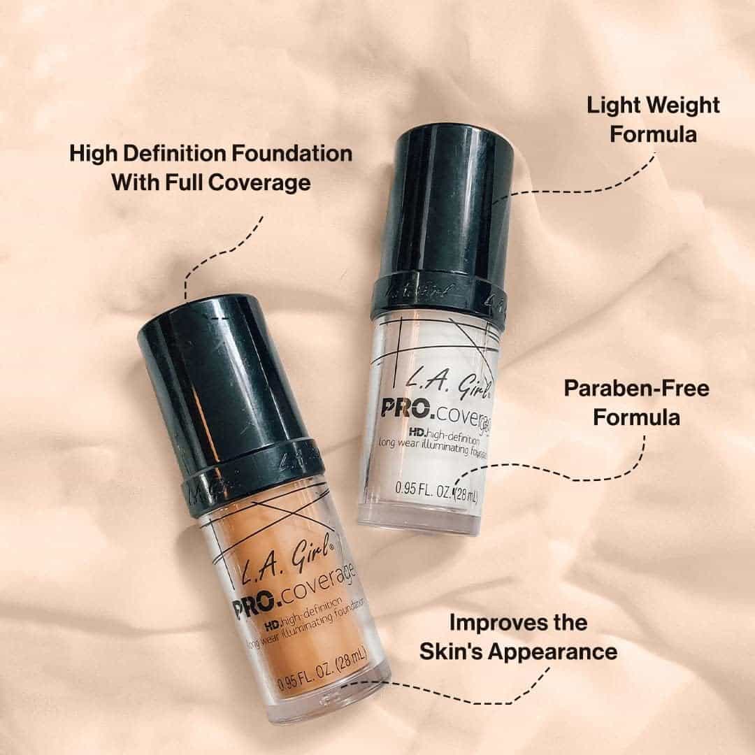 L.A. Girl Pro Coverage Liquid Foundation, Soft Honey, 0.95 Fl Oz - Image 3