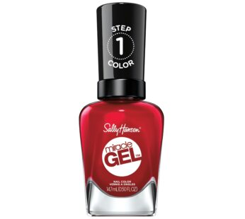 Sally Hansen Miracle Gel?, Rhapsody Red, Long Lasting, Gel-Like Formula, No UV Lamp Needed, Red Nail Polish