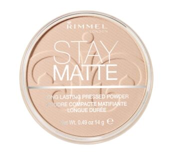 Rimmel London Stay Matte Pressed Powder, Warm Beige, 0.49 Ounce