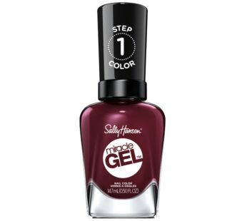 Sally Hansen Miracle Gel?, Wine Stock, Long Lasting, Gel-Like Formula, No UV Lamp Needed, Red Nail Polish