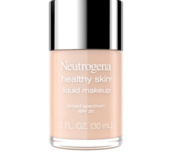 Neutrogena Healthy Skin Liquid Makeup Foundation, Broad Spectrum SPF 20 Sunscreen, Lightweight & Flawless Coverage Foundation with Antioxidant Vitamin E & Feverfew, Natural Tan, 1 fl. oz