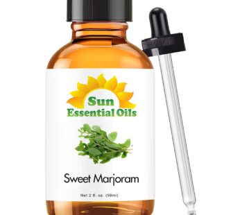 Sun Essential Oils 2oz – Marjoram (Sweet) Essential Oil – 2 Fluid Ounces – Sweet Marjoram Oil – Aromatherapy Oils