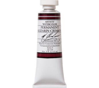 M. Graham 1/2-Ounce Tube Watercolor Paint, Permanent Alizarin Crimson