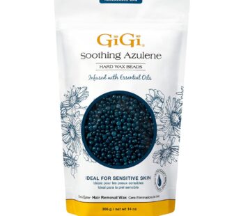 GiGi Hard Wax Beads, Soothing Azulene Hair Removal Wax for Sensitive Skin, 14 oz