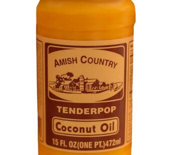 Amish Country Popcorn | Coconut Oil | Vegan, Tree Nut and Peanut Free | Old Fashioned, Non-GMO and Gluten Free (15 oz)