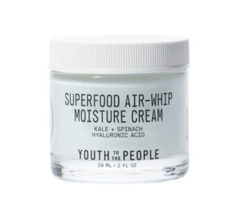 Youth To The People Air-Whip Moisture Face Cream – Gel Moisturizer & Face Primer – Lightweight Green Tea + Hydrating Hyaluronic Acid Moisturizer – Plumping, Anti-Aging, Sensitive Vegan Skincare (2oz)