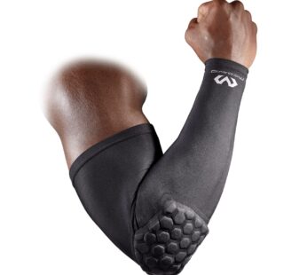 McDavid Hex Shooter Arm Sleeve, Pull-On Padded Protection, Moisture Wicking