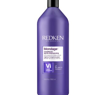 Redken Blondage Color Depositing Purple Conditioner | For Blonde Hair | Neutralizes Brass & Moisturizes Hair | With Pure Violet Pigments | 33.8 Fl Oz