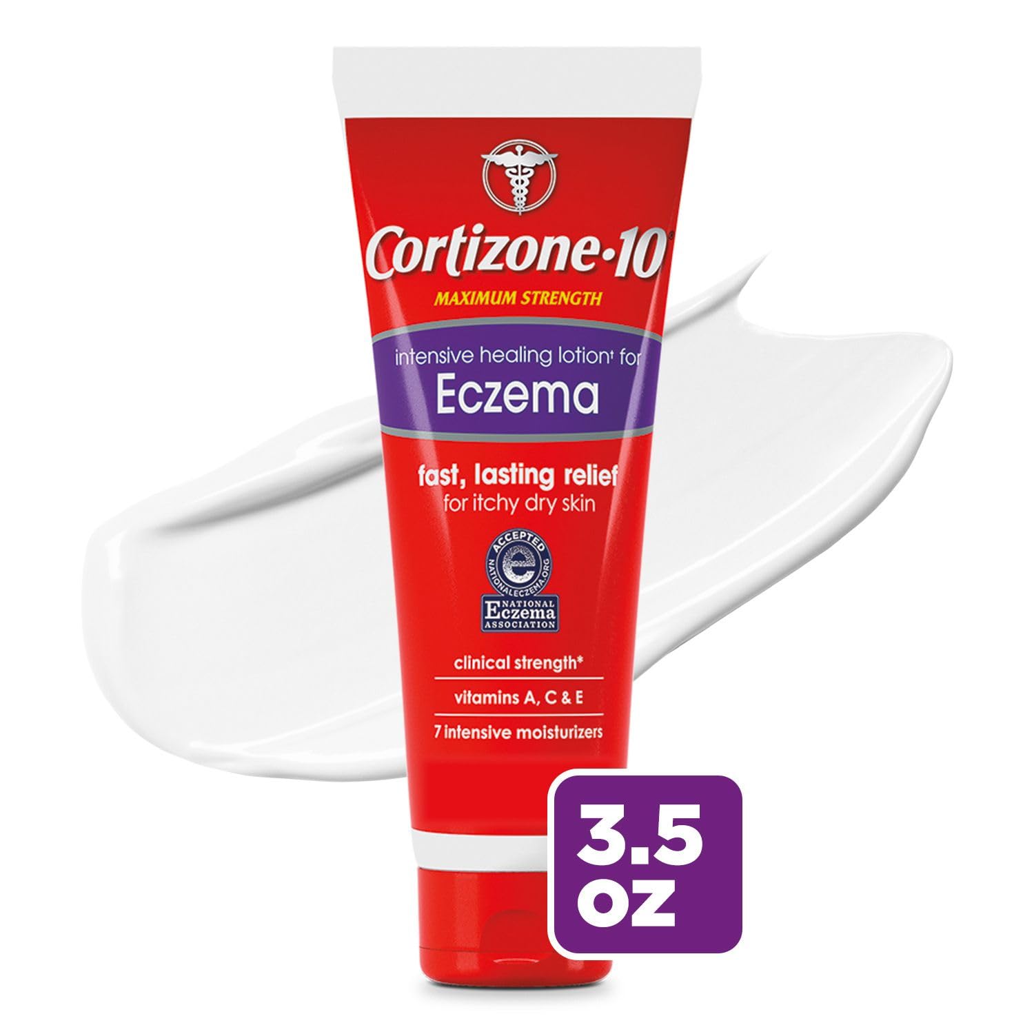 Cortizone 10 Maximum Strength Intensive Healing Lotion for Eczema, 1% Hydrocortisone, 3.5 oz. - Image 3