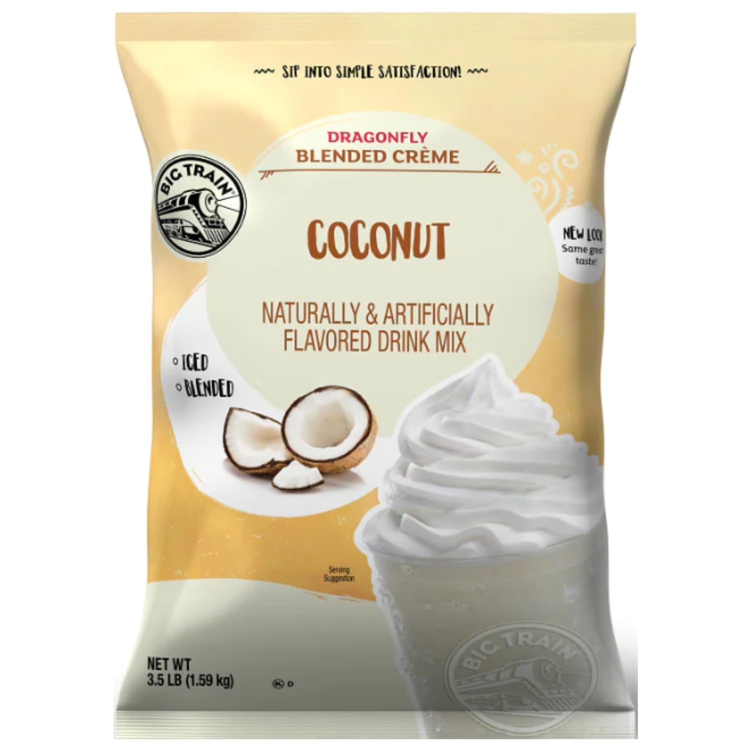 Big Train Dragonfly Coconut Blended Cr?me Beverage Mix, 3.5 Pound (Pack of 1)