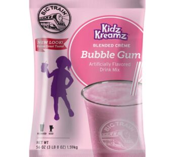 Big Train Kidz Kreamz Bubble Gum Blended Beverage Mix, 3.5 Pound (Pack of 1)