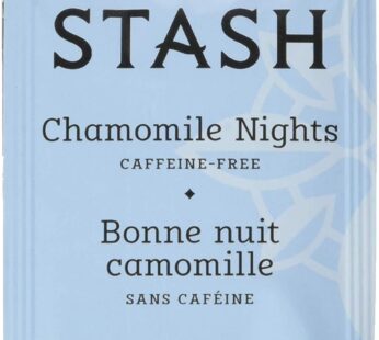 Stash Tea Chamomile Nights Herbal Tea, Box of 100 Tea Bags (Packaging May Vary)