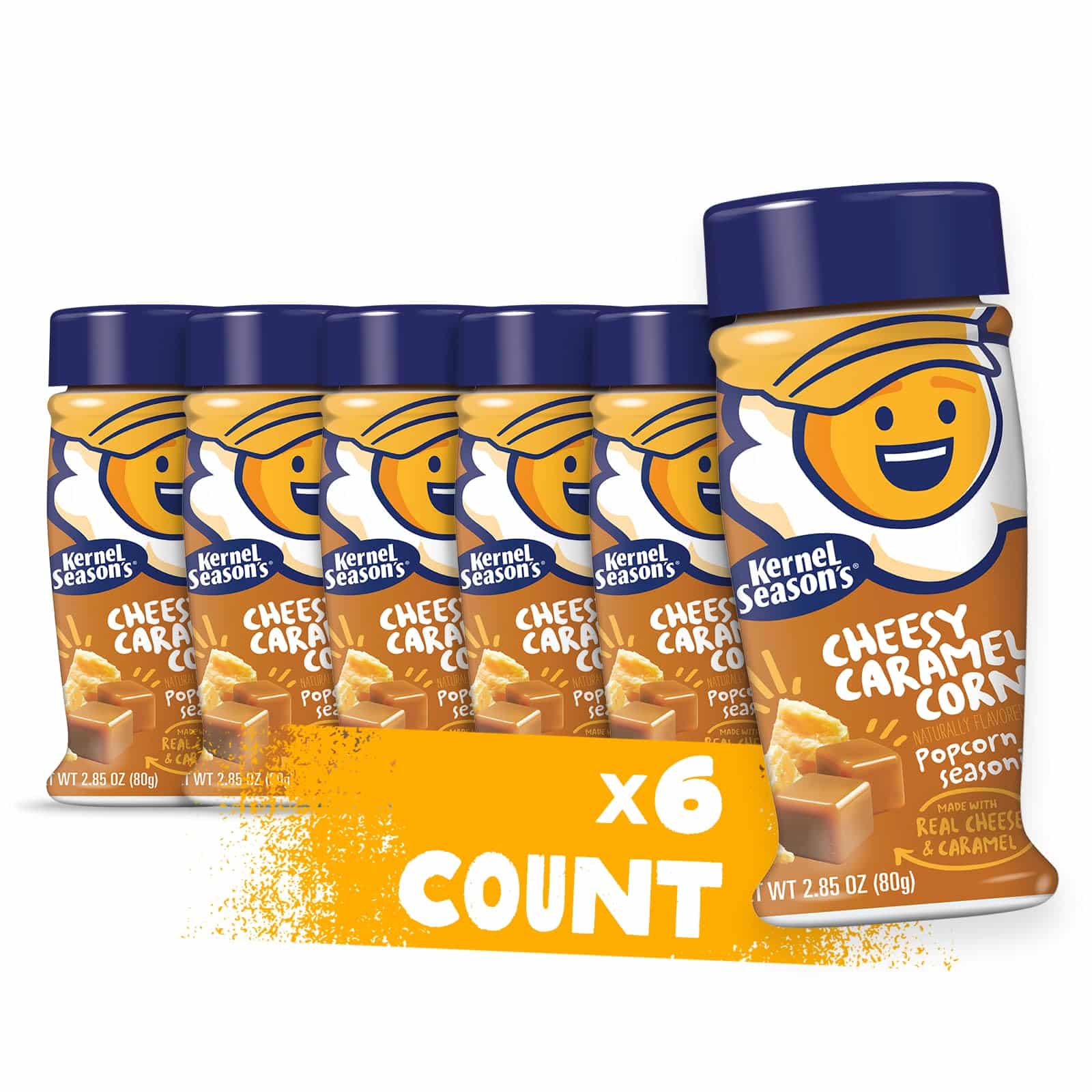 Kernel Season's Popcorn Seasoning, Cheesy Caramel Corn, 2.85 Ounce (Pack of 6)