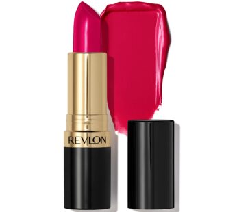 Revlon Lipstick, Super Lustrous Lipstick, Creamy Formula For Soft, Fuller-Looking Lips, Moisturized Feel in Reds & Corals, Cherries In The Snow (440) 0.15 oz