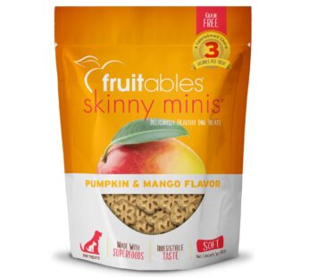 Fruitables Skinny Mini Dog Treats ? Healthy Treats for Dogs ? Low Calorie Training Treats ? Free of Wheat, Corn and Soy ? Pumpkin and Mango ? 5 Ounces