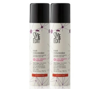 Style Edit Root Concealer Touch Up Spray | Instantly Covers Grey Roots | Professional Salon Quality Cover Up Hair Products for Women |Auburn/Red 2 Ounce (Pack of 2)