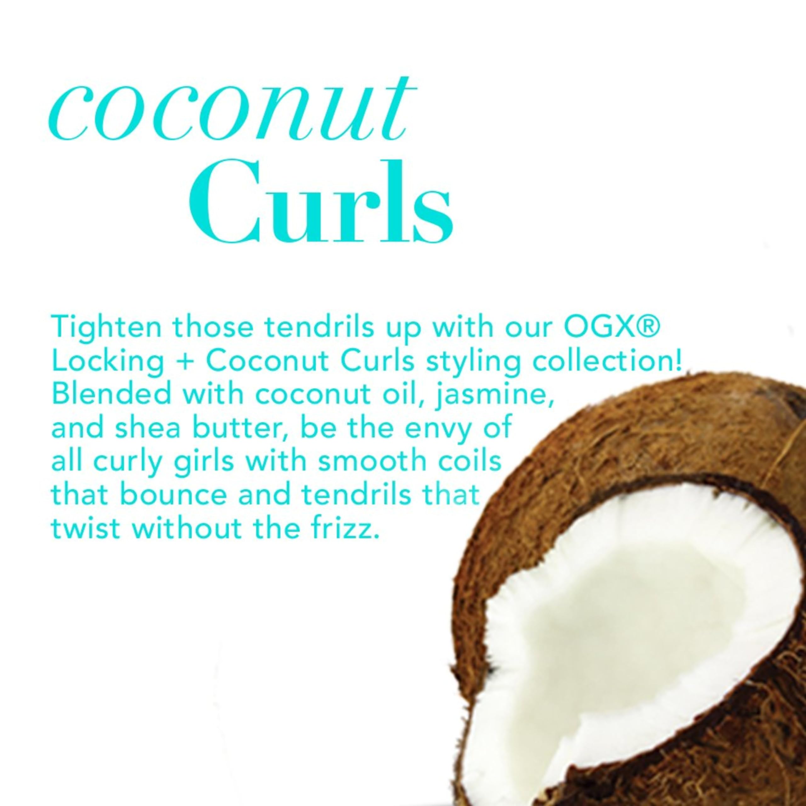 OGX Locking + Coconut Curls Finishing Mist, 6 Fl Oz - Image 3