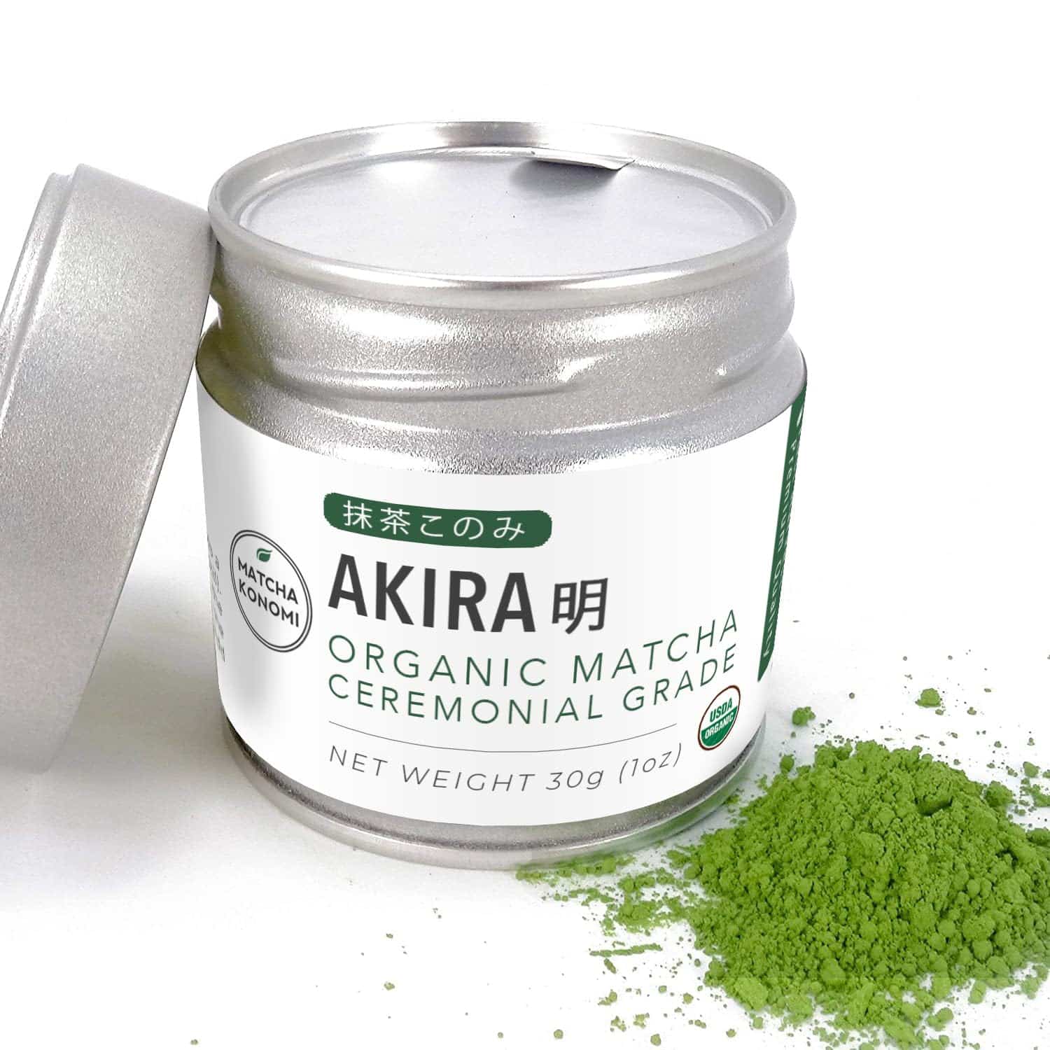 Akira Matcha 30g - Organic Premium Ceremonial Japanese Matcha Green Tea Powder - First Harvest - Zero Sugar - USDA and JAS Certified - Image 4