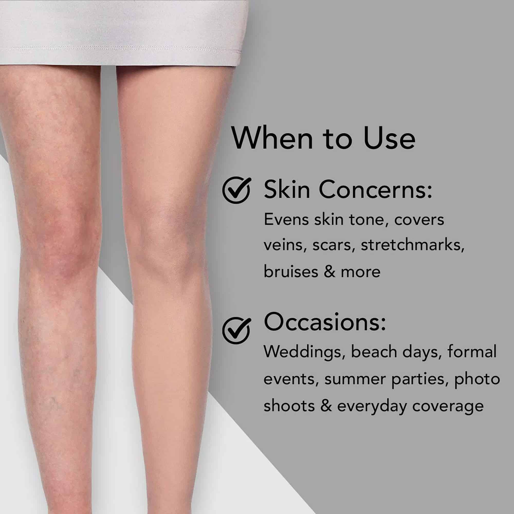 Dermablend Leg and Body Makeup Foundation with SPF 25, 20N Light Natural, 3.4 Fl. Oz. - Image 6