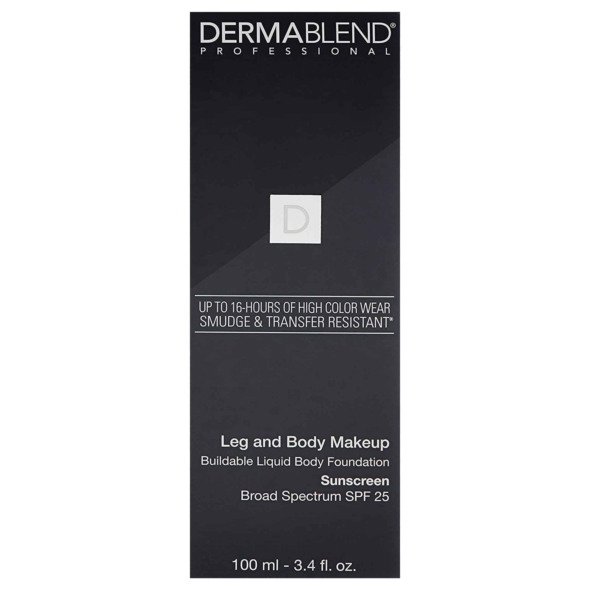 Dermablend Leg and Body Makeup Foundation with SPF 25, 20N Light Natural, 3.4 Fl. Oz. - Image 8