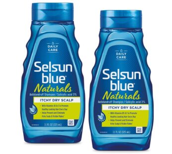 Selsun Blue Shampoo Naturals Dandruff Itchy Dry Scalp 11 Ounce (325ml) (2 Pack)