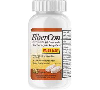 Fibercon (Caplets) Fiber Therapy for Regularity with Calcium Polycarbophil, 140 Count
