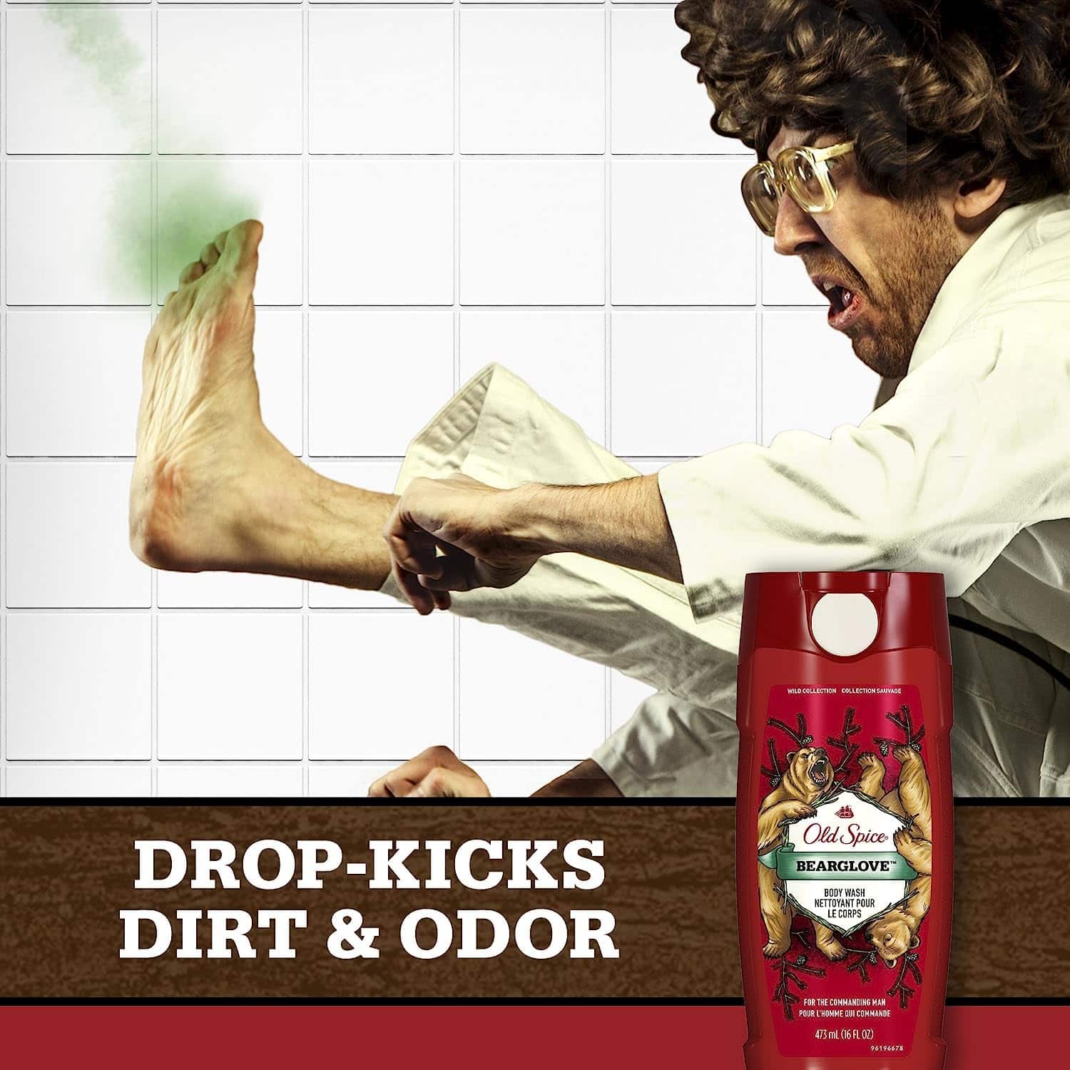 Old Spice Wild Bearglove Scent Body Wash for Men, Red 16 Oz, Packaging may vary Red - Image 6