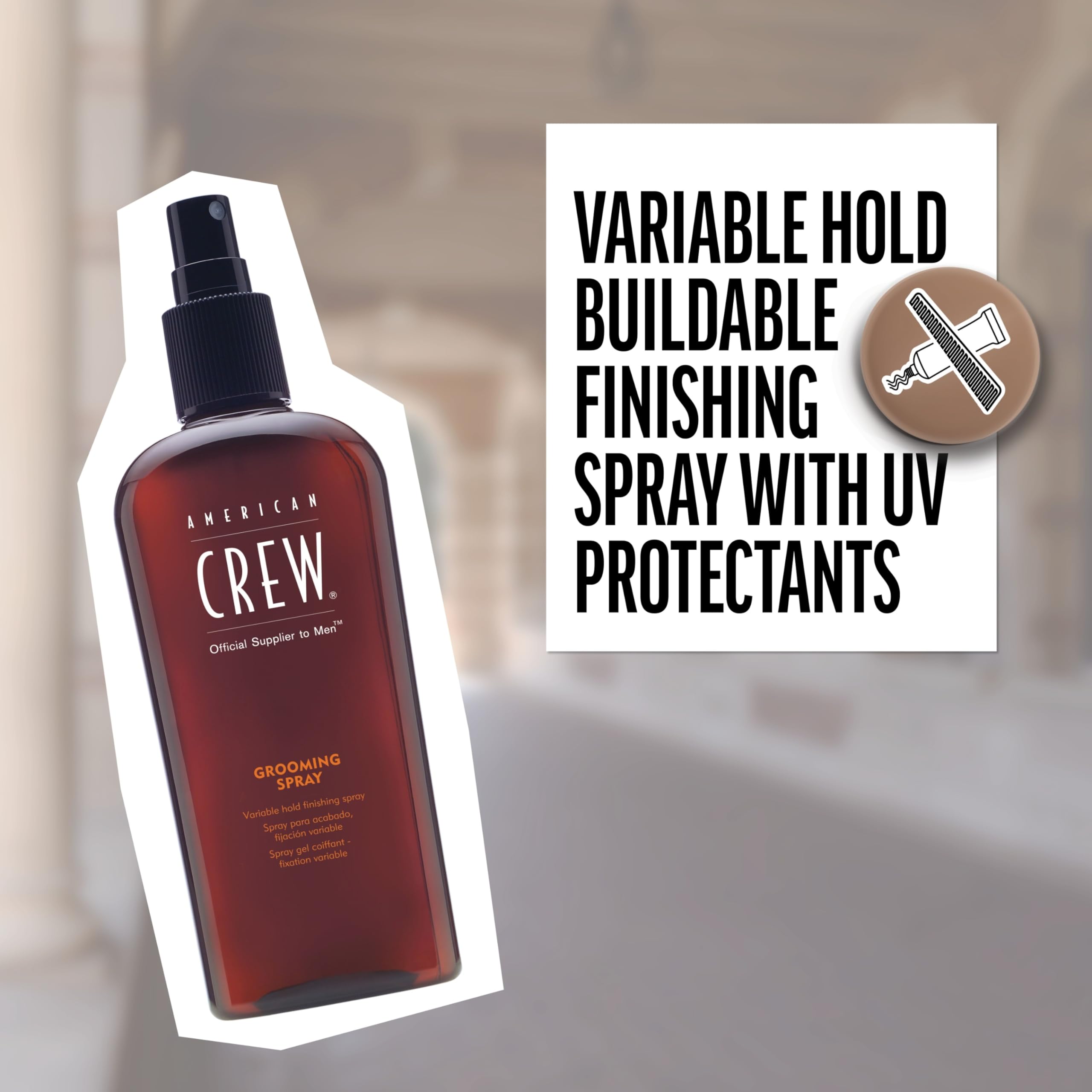 American Crew Men's Hair Spray, Variable Hold Grooming Spray, 8.45 Fl Oz - Image 4