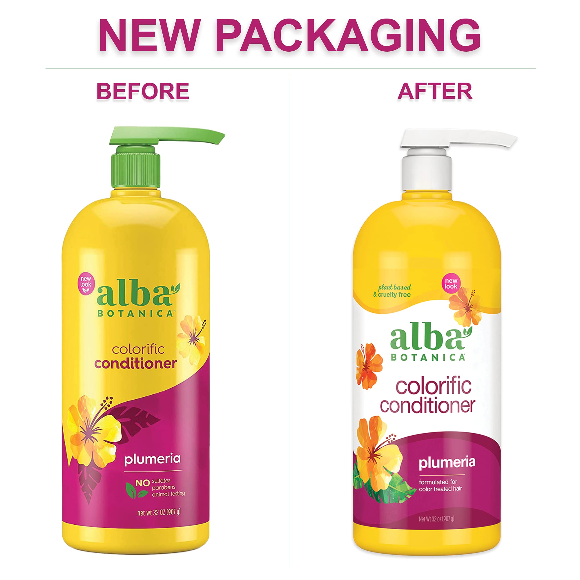 Alba Botanica Colorific Conditioner, Plumeria, 32 Oz - Image 5