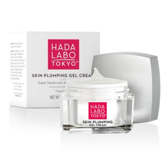 Hada Labo Tokyo Skin Plumping Gel Cream with Super Hyaluronic Acid & Collagen, 1.76 Fl Oz, Non-Comedogenic, Unscented
