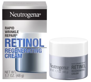 Neutrogena Retinol Face Moisturizer, Rapid Wrinkle Repair, Daily Anti-Aging Face Cream with Retinol & Hyaluronic Acid to Fight Fine Lines, Wrinkles, & Dark Spots, 1.7 oz