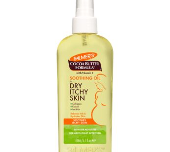 Palmer’s Cocoa Butter Formula Soothing Oil with Vitamin E, Dry, Itchy Skin Relief, Pregnancy-Safe Anti-Itch Body Oil, 5.1 Ounces